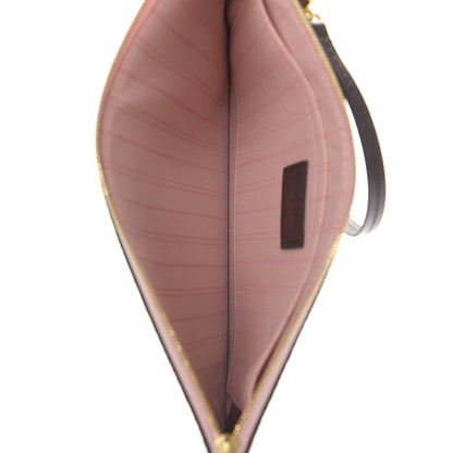 Louis Vuitton Damier Ebene Neverfull MM GM Pochette Rose Ballerine 4 of 6