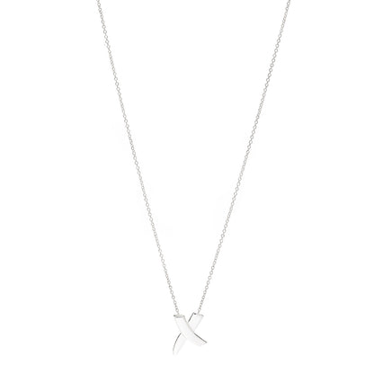 Tiffany Sterling Silver Paloma Picasso Graffiti X Pendant Necklace 1 of 6