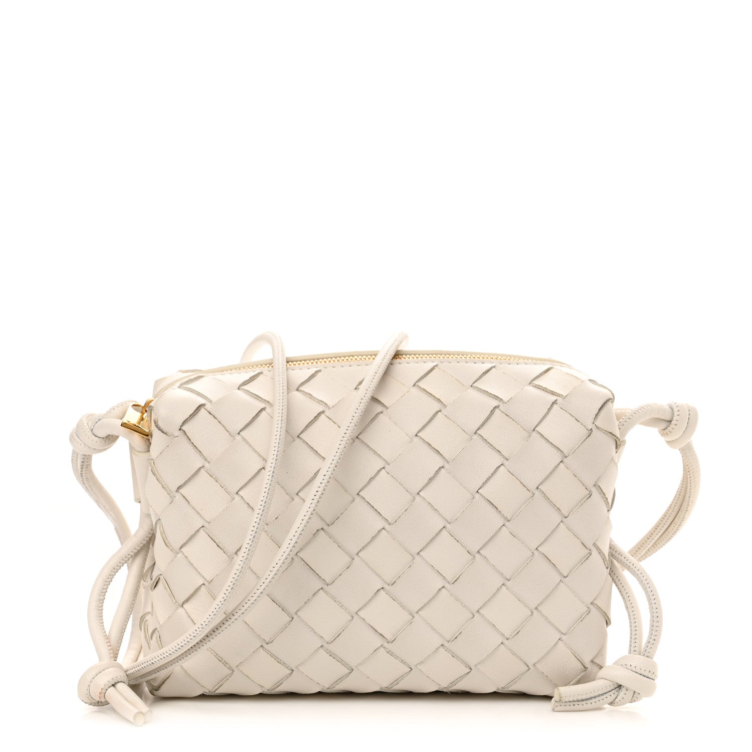 Bottega Veneta Nappa Intrecciato Small Loop Camera Bag White 1 of 10