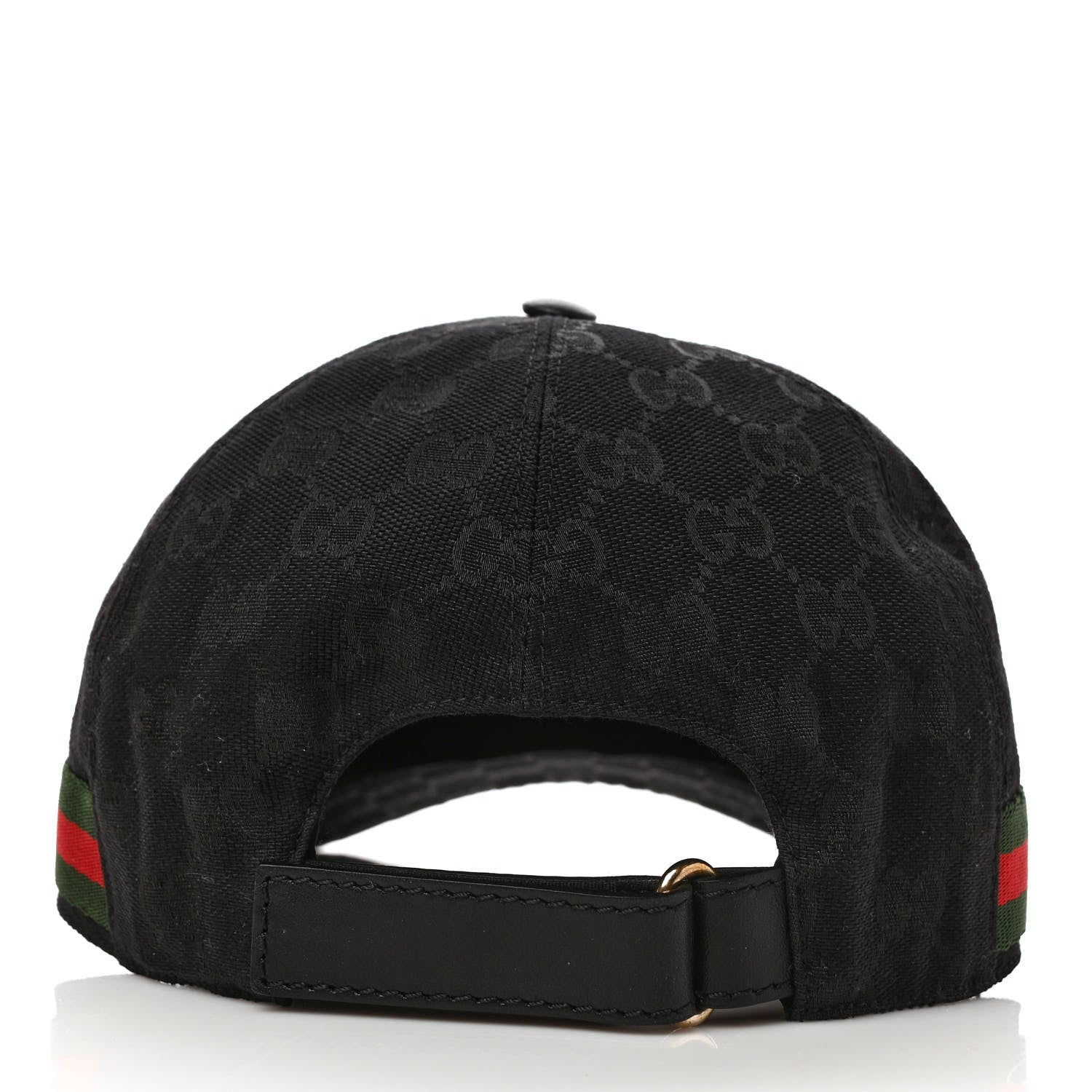 Gucci Monogram Web Baseball Hat XL Black 6 of 11