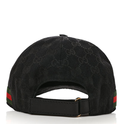 Gucci Monogram Web Baseball Hat XL Black 6 of 11