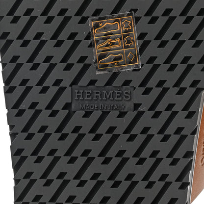 Hermes Calfskin Womens Chypre Sandals 35 Gold 7 of 9