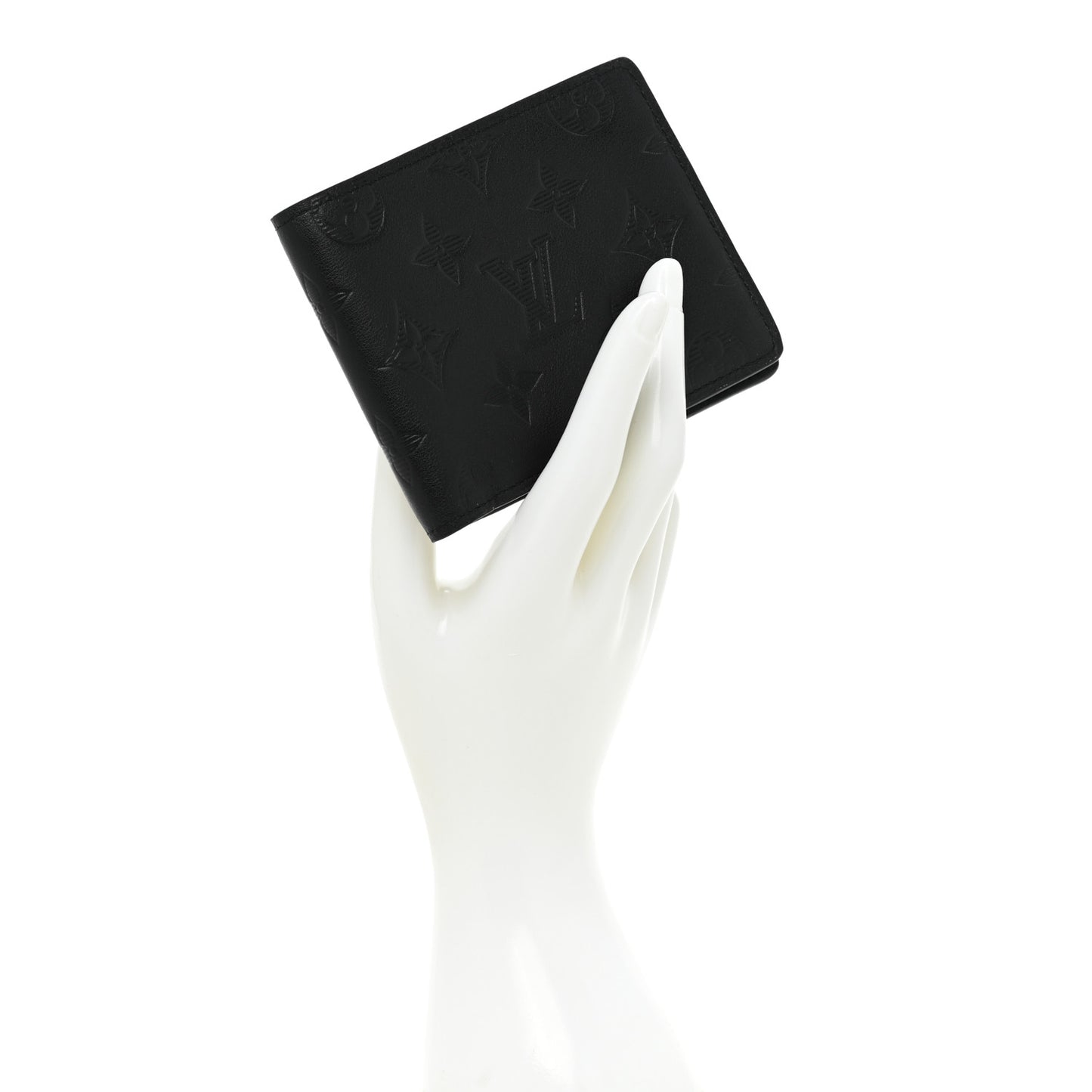 Calfskin Monogram Shadow Multiple Wallet Black