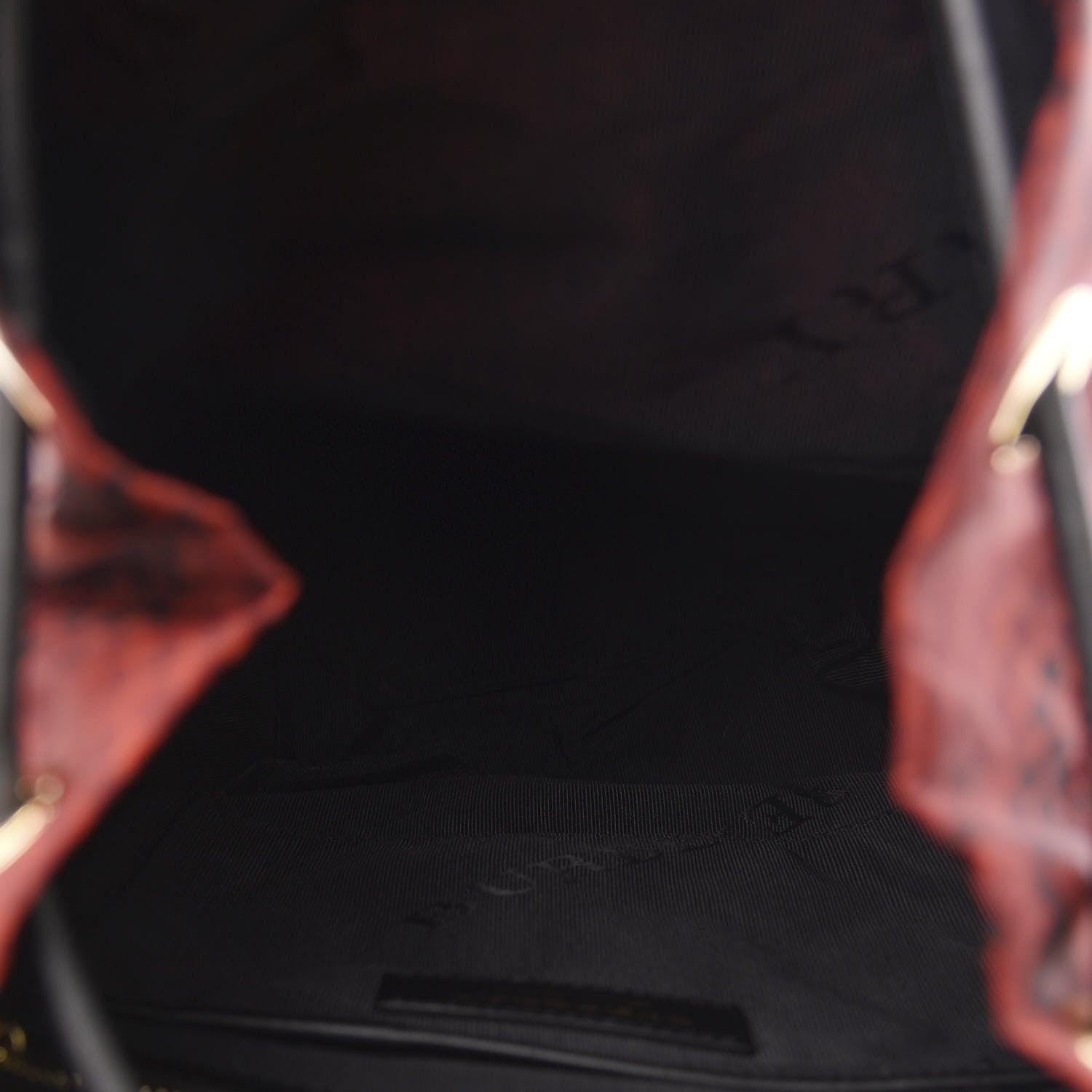 Burberry Nylon Python Print Medium Rucksack Backpack Burgundy Red 4 of 9