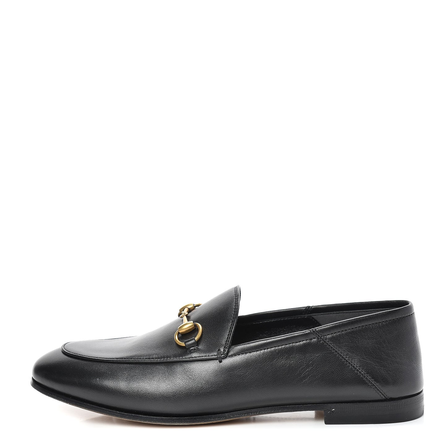 Lambskin Womens Brixton Horsebit Loafers 37.5 Black