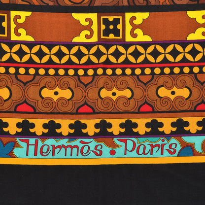 Hermes Cashmere Silk La Femme Aux Semelles de Vent Shawl 140 5 of 7