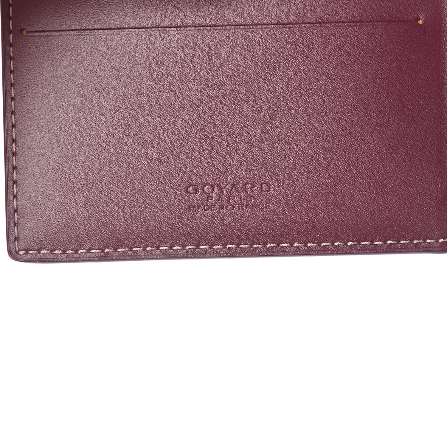 Goyard Goyardine Multi Slot Bi-Fold Wallet Burgundy 6 of 8