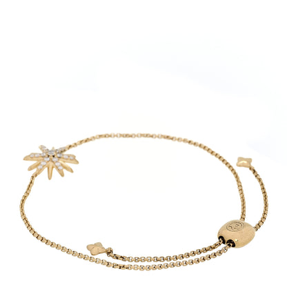 David Yurman 18K Yellow Gold Diamond Starburst Station Chain Bracelet 3 of 4