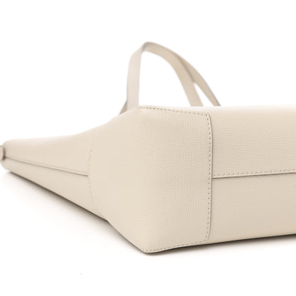 Burberry Calfskin Embossed Monogram Motif Medium Tote Limestone 6 of 8