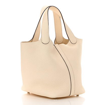 Hermes Taurillon Clemence Picotin Lock 18 PM Nata 3 of 12