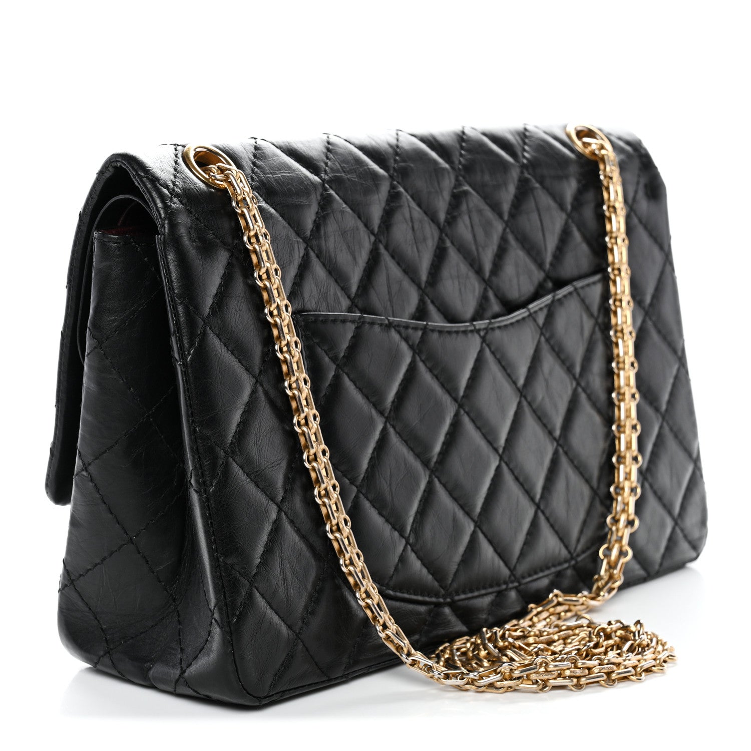 Chanel Aged Calfskin Quilted 2.55 Reissue 226 Flap Black 3 of 11