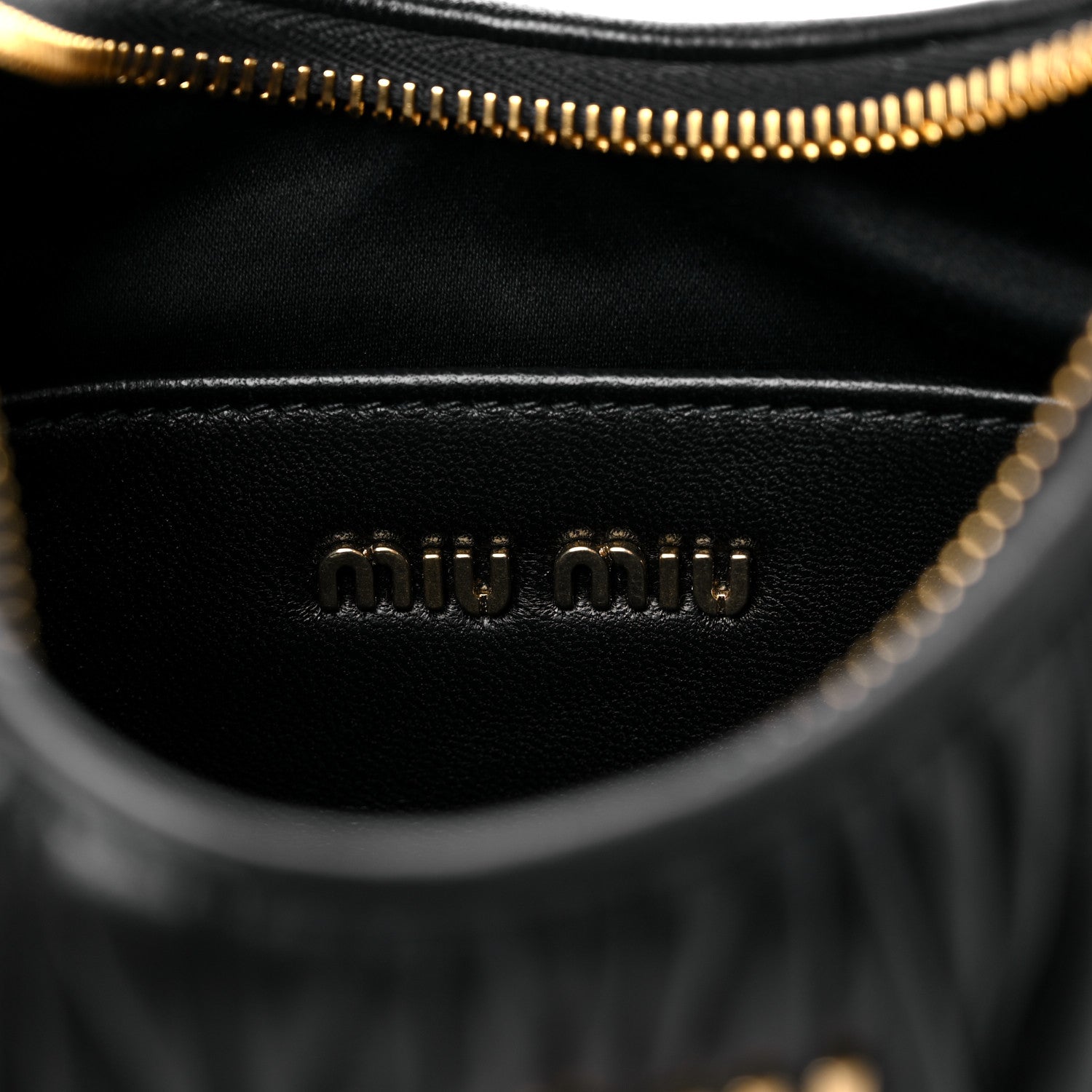 Miu Miu Nappa Matelasse Shoulder Bag Black 6 of 8