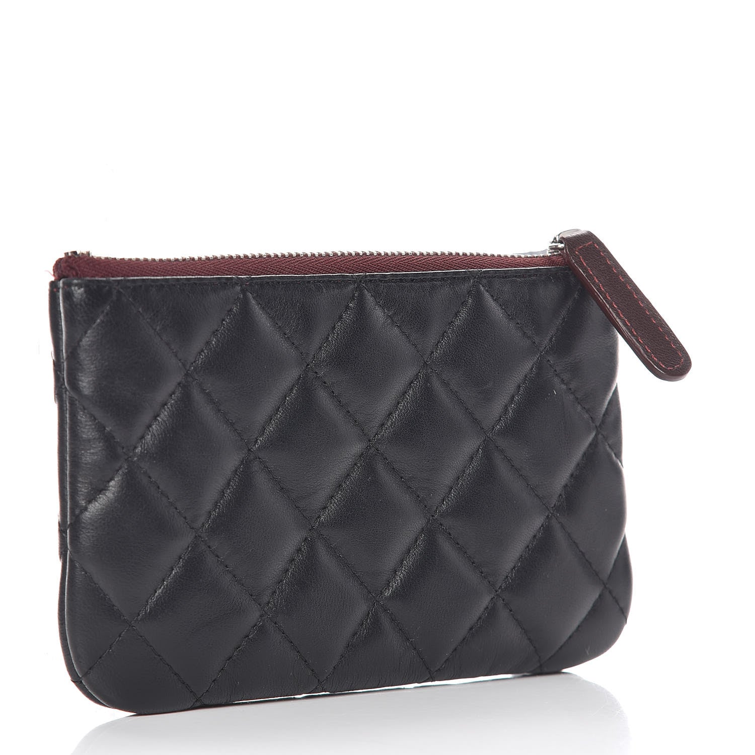Chanel Lambskin Quilted Small Cosmetic Case Black 3 of 10