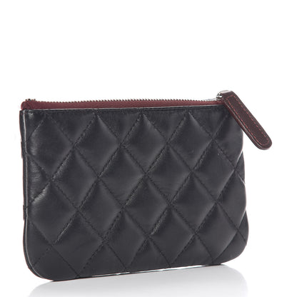 Chanel Lambskin Quilted Small Cosmetic Case Black 3 of 10