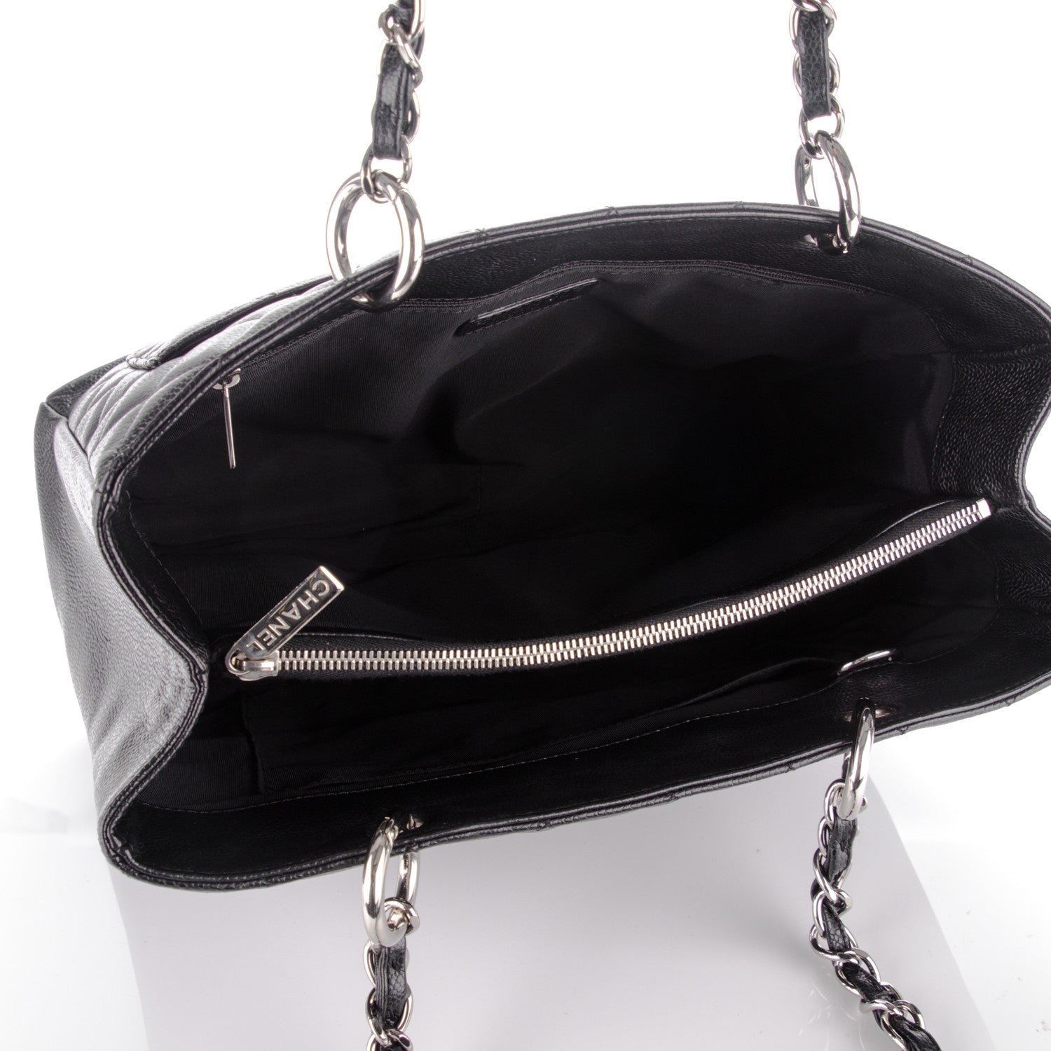 Chanel Caviar Quilted Grand Shopping Tote GST Black 5 of 7