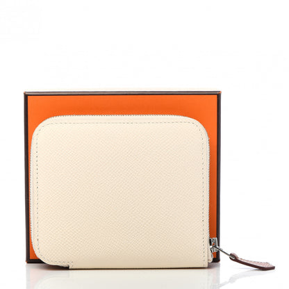 Hermes Epsom Silk'in Compact Wallet Nata 8 of 8