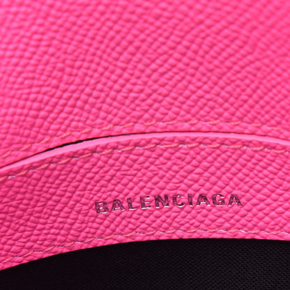 Balenciaga Signature Grained Calfskin Logo XXS Ville Top Handle Bag Acid Pink Black 7 of 12