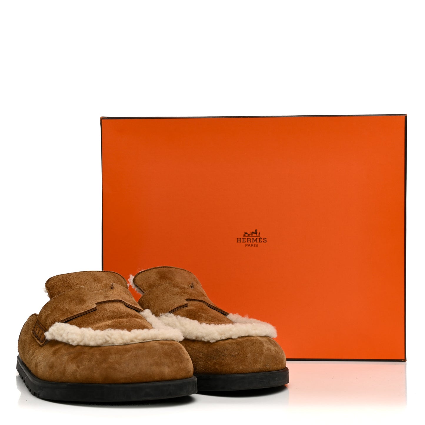 Suede Goatskin Shearling Go Mules 40 Brun Frume Ecru