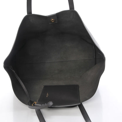 Saint Laurent Calfskin Large Shopping Tote Black Earth 6 of 9
