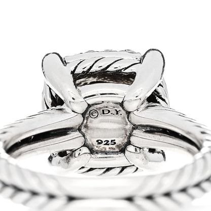 David Yurman Sterling Silver Diamond 11mm Chatelaine Pave Ring 49 5 5 of 5