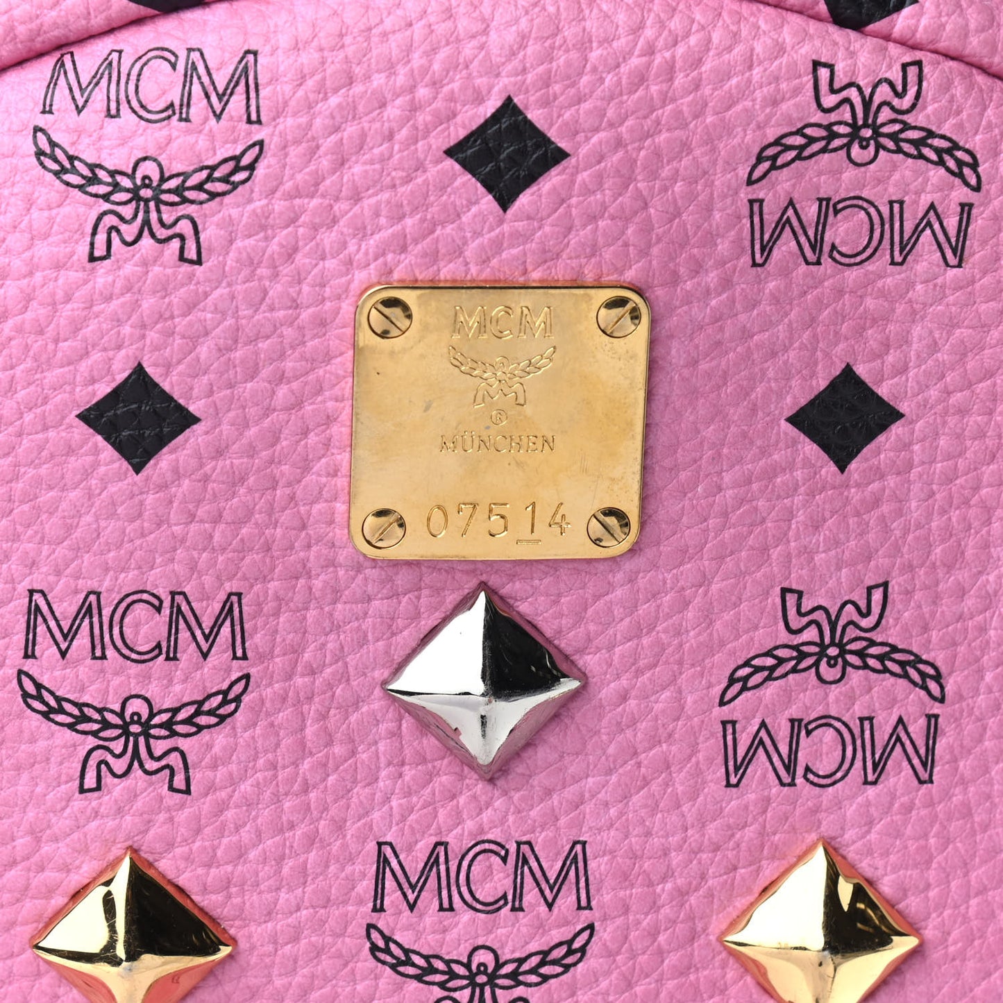 Visetos Studded Medium Dual Stark Backpack Pink
