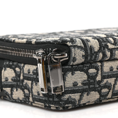 Christian Dior Oblique Pouch Navy Blue 6 of 7