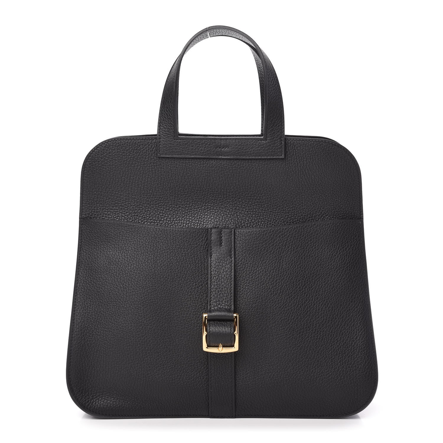 Hermes Taurillon Clemence Halzan 31 GM Black 1 of 8