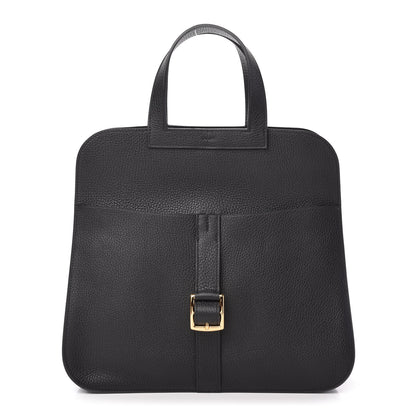 Hermes Taurillon Clemence Halzan 31 GM Black 1 of 8