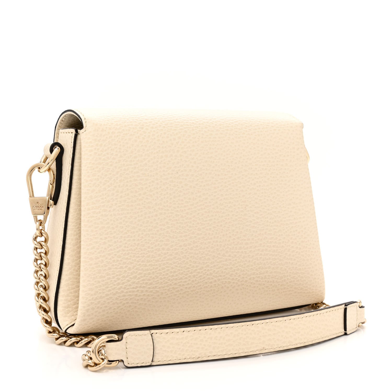 Gucci Dollar Calfskin Interlocking G Crossbody Bag Mystic White 3 of 14