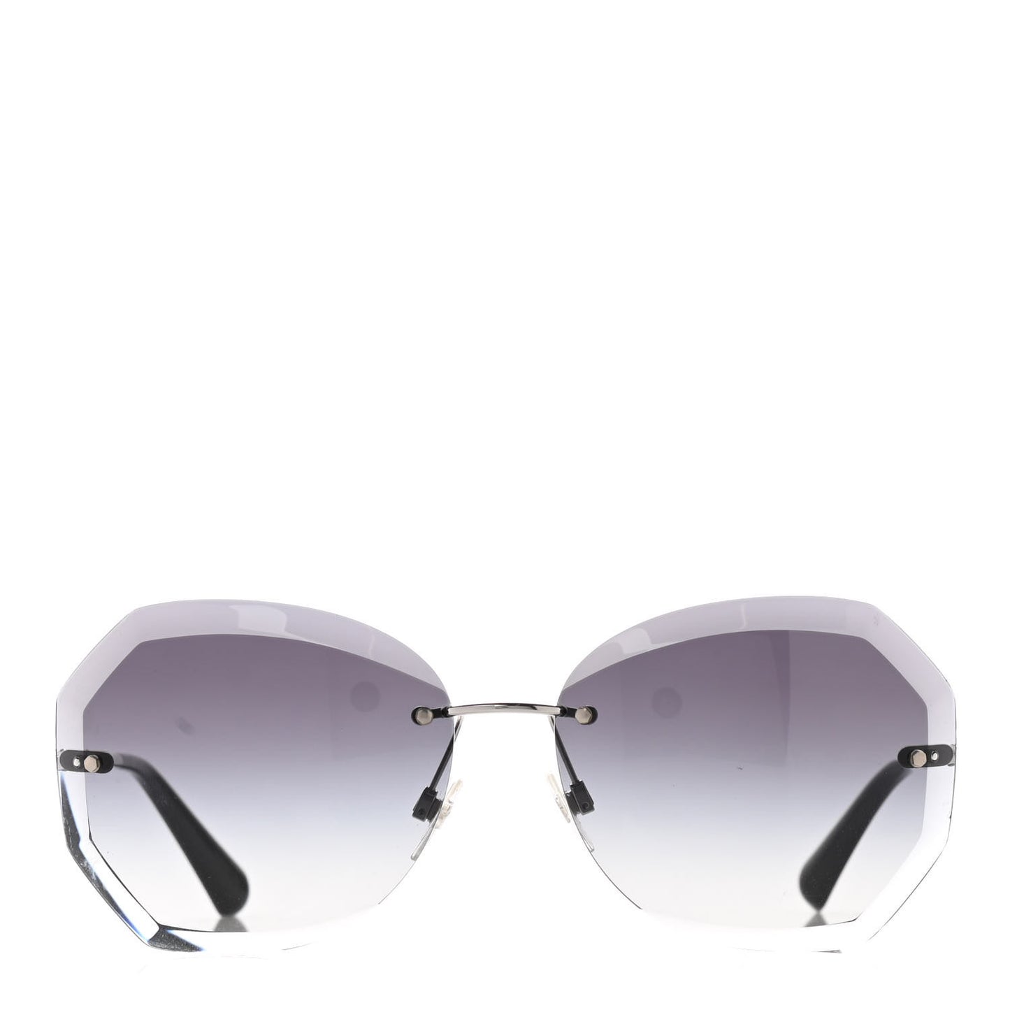 Metal Spring Round Sunglasses 4220 Silver