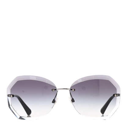 Chanel Metal Spring Round Sunglasses 4220 Silver 2 of 9