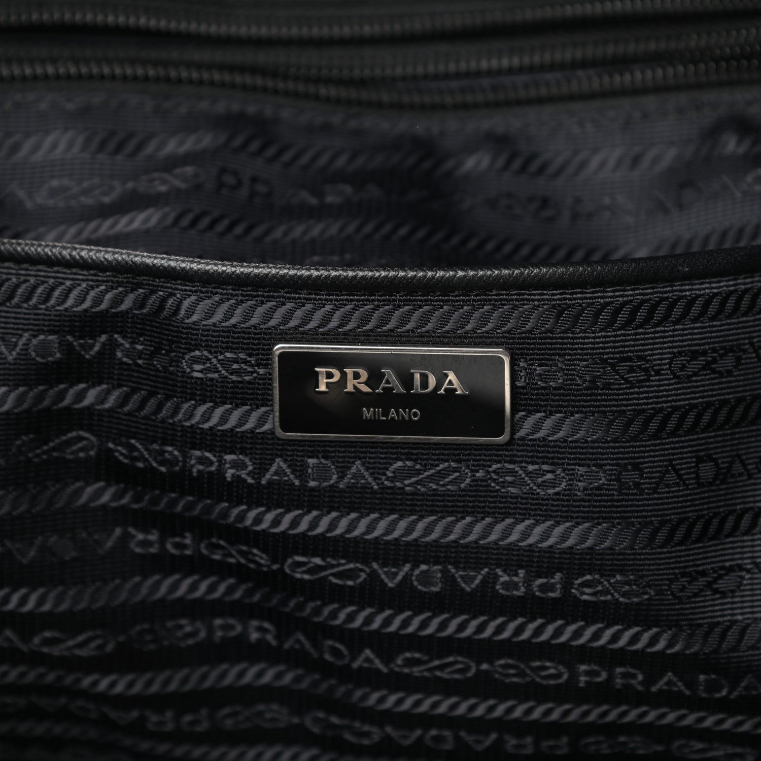 Prada Tessuto Nylon Shopping Tote Black 6 of 11