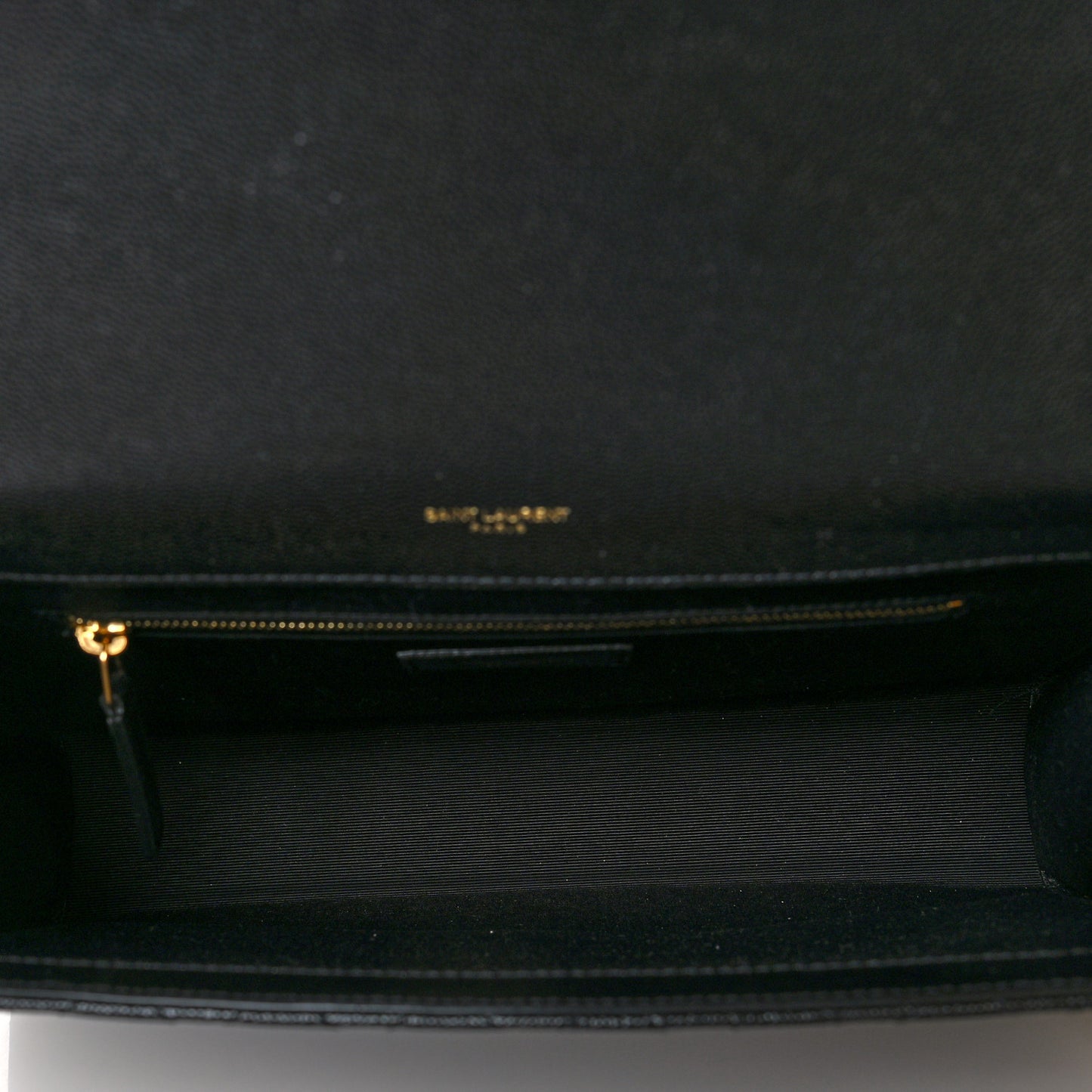 Grain De Poudre Textured Mixed Matelasse Large Triquilt Monogram Satchel Black