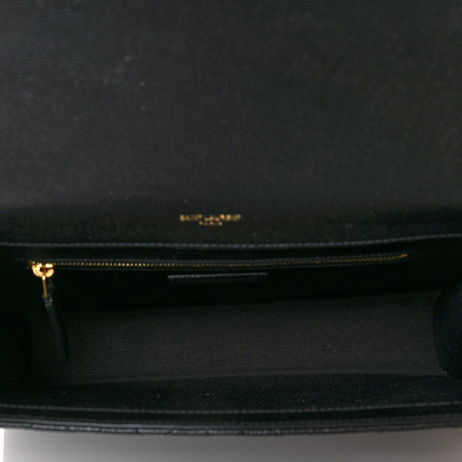 Saint Laurent Grain De Poudre Textured Mixed Matelasse Large Triquilt Monogram Satchel Black 5 of 9