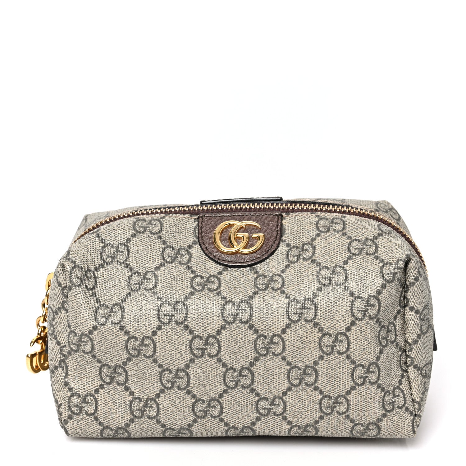 Gucci Soft GG Supreme Monogram Calfskin Medium Ophidia Cosmetic Case Beige Ebony New Acero 1 of 6