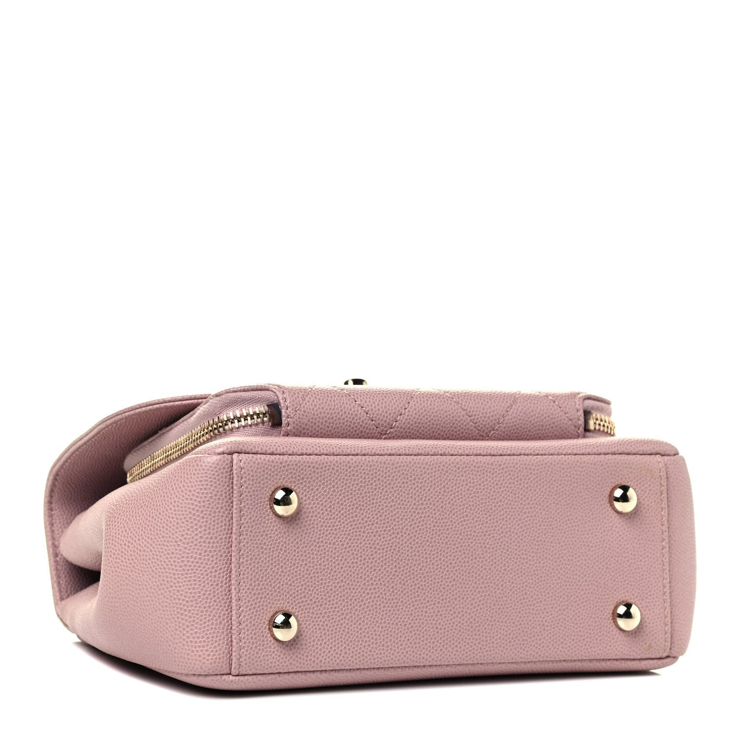 Caviar Quilted Small Business Affinity Flap Light Pink