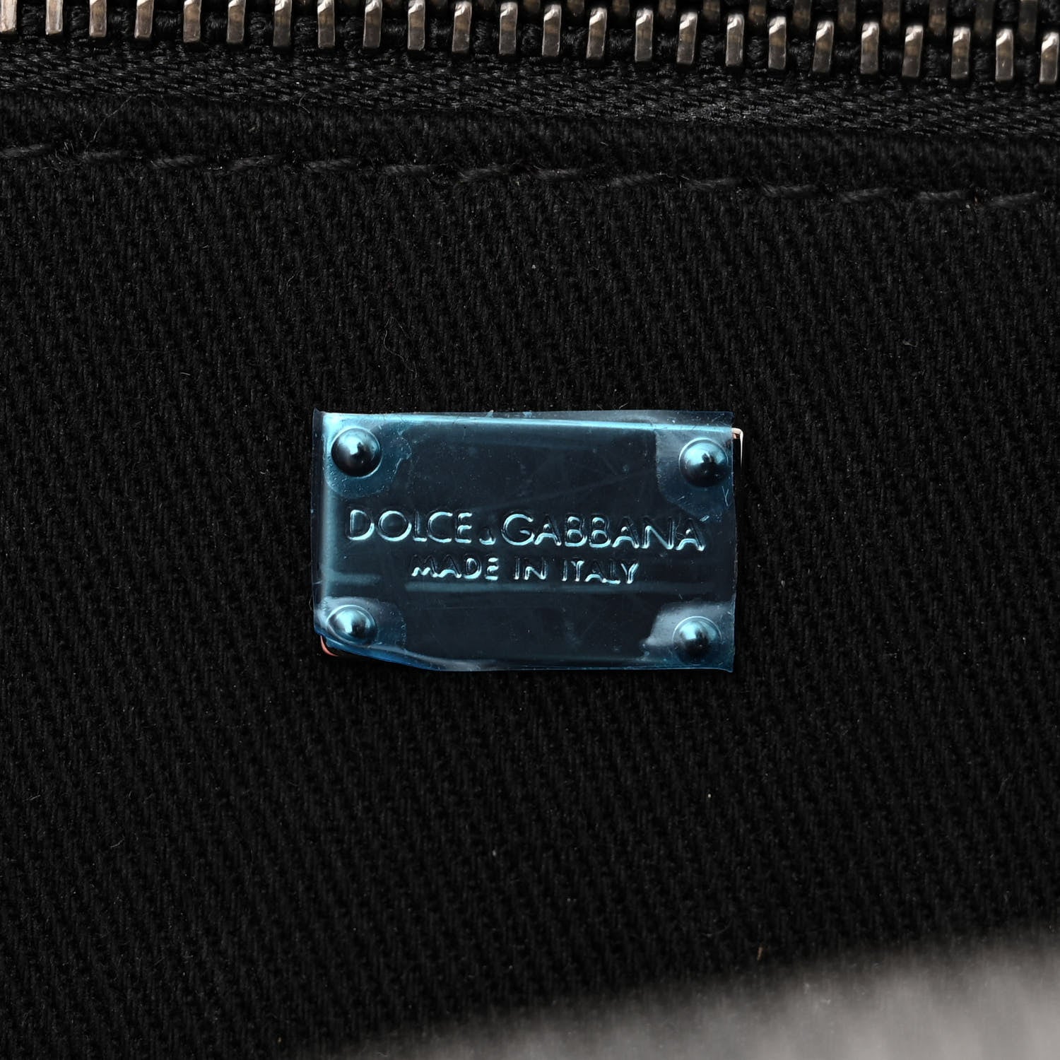 Dolce & Gabbana Calfskin Embossed DG Logo Crossbody Bag Black 6 of 12