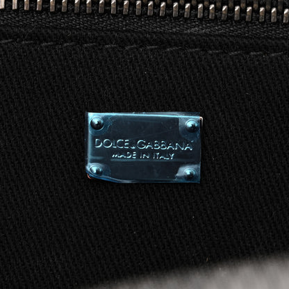 Dolce & Gabbana Calfskin Embossed DG Logo Crossbody Bag Black 6 of 12