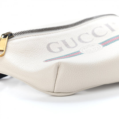 Gucci Grained Calfskin Small Logo Belt Bag White 7 of 8