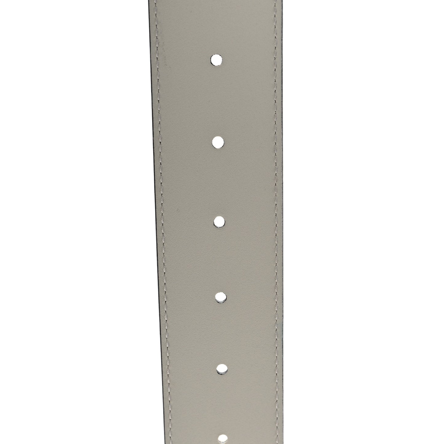 Calfskin Double G 40mm Belt 85 34 Mystic White