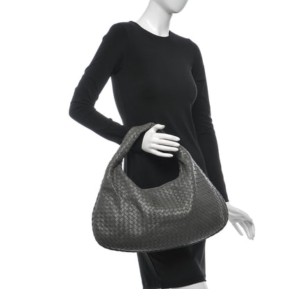 Bottega Veneta Nappa Intrecciato Medium Veneta Hobo Grey 2 of 6