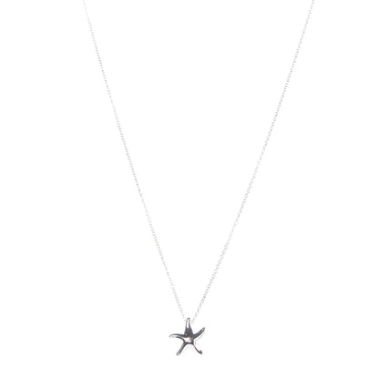 Tiffany Sterling Silver 12mm Elsa Peretti Starfish Pendant Necklace 1 of 8