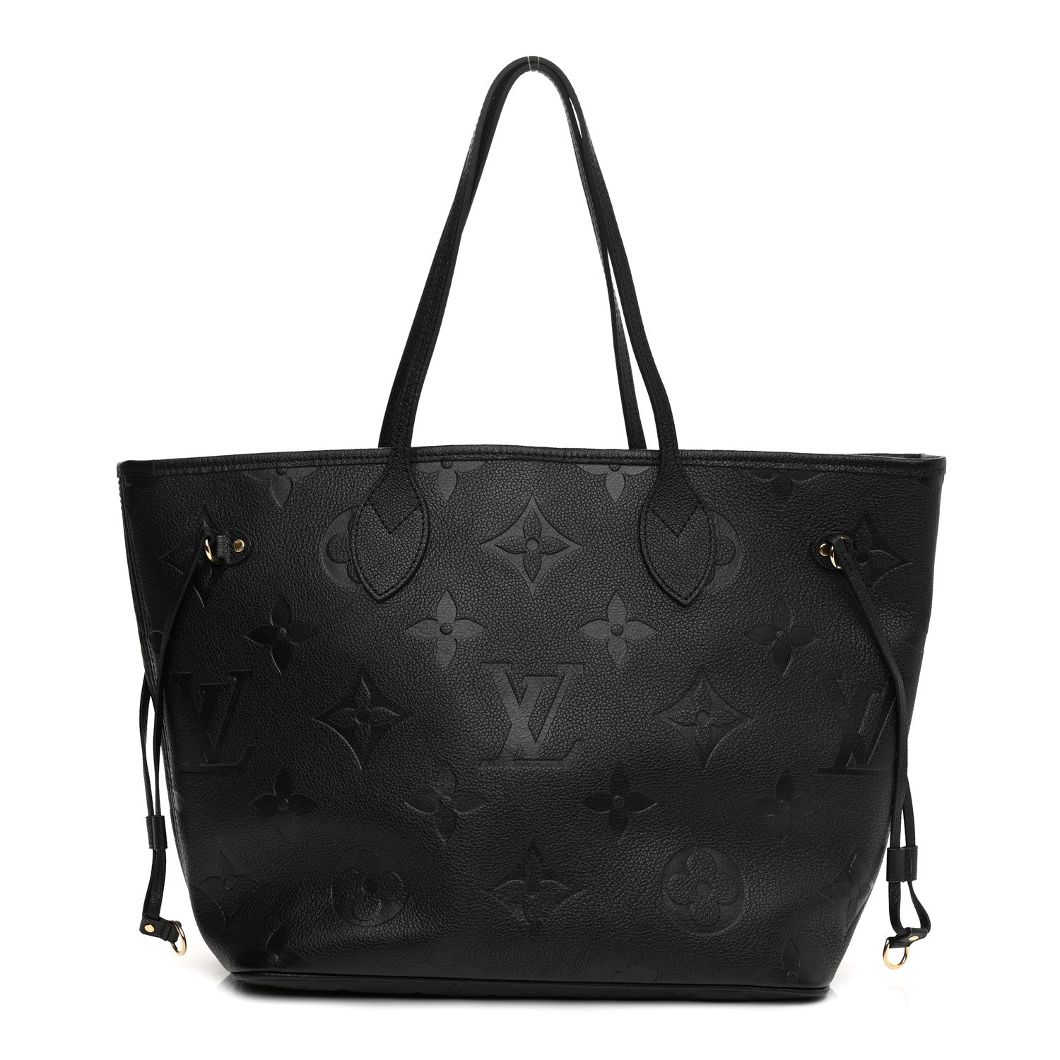 Louis Vuitton Empreinte Monogram Giant Neverfull MM Black 2 of 17