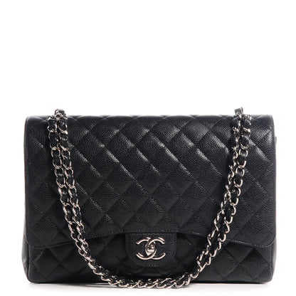 Chanel Caviar Quilted Maxi Double Flap Black 1 of 10