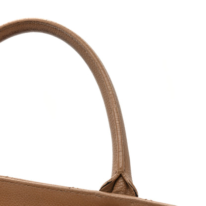 Chanel Caviar Medium Soft CC Top Handle Tote Dark Beige 21 of 29