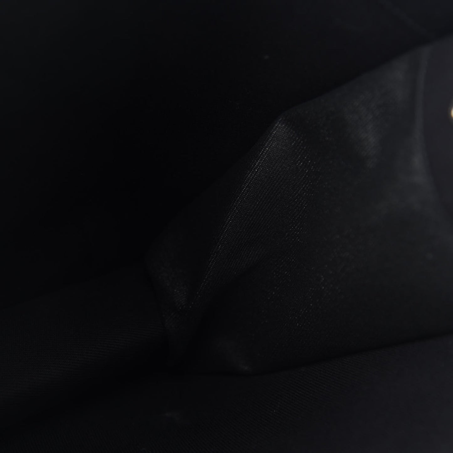 Linen Calfskin Rive Gauche Tote Black
