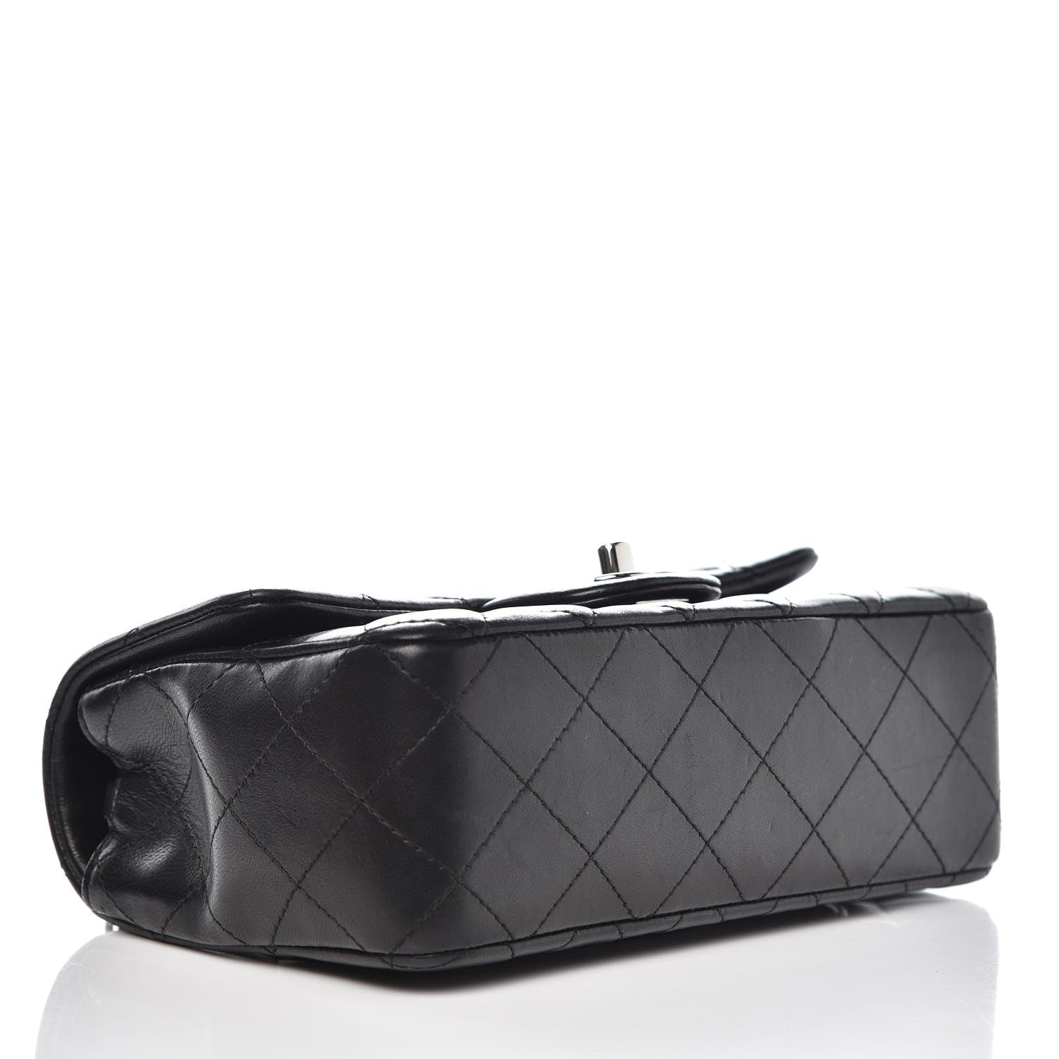 Chanel Lambskin Quilted Mini Rectangular Flap Black 4 of 11