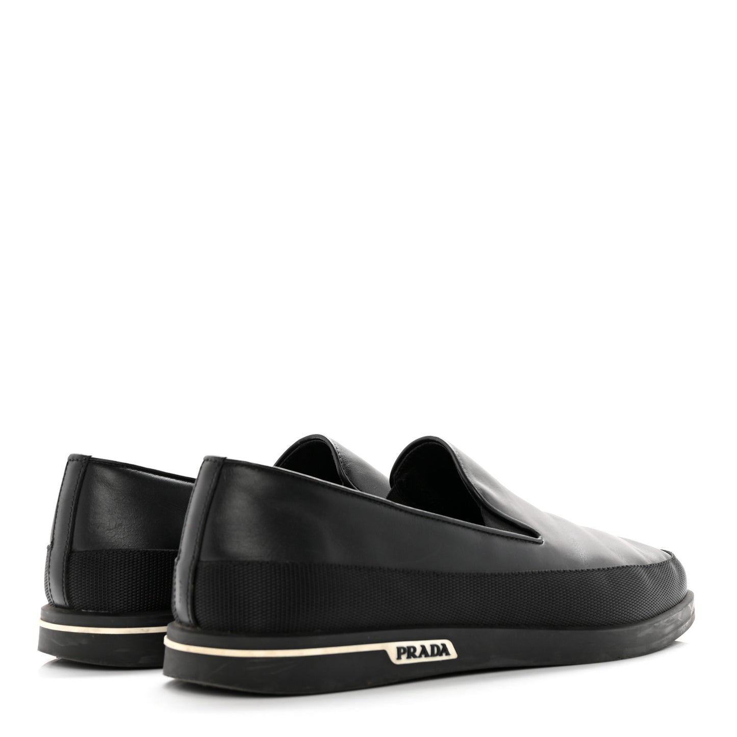Calfskin Mens Slip On Sneakers 8 Black