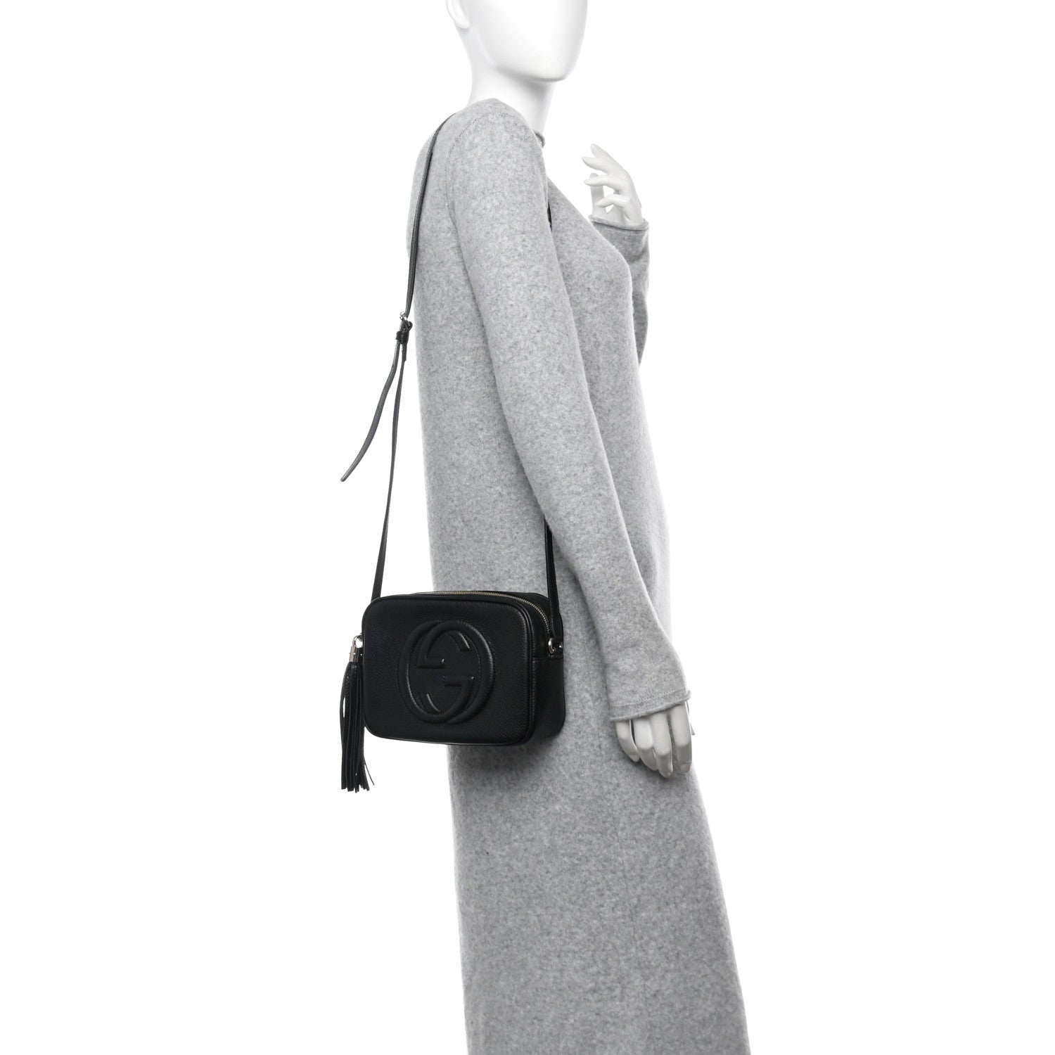 Gucci Pebbled Calfskin Small Soho Disco Bag Black 2 of 10