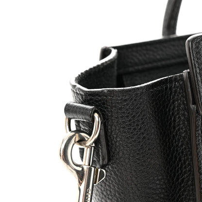 Celine Drummed Calfskin Nano Luggage Black 17 of 17